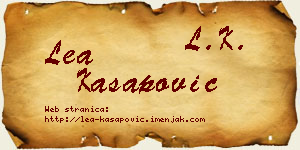 Lea Kasapović vizit kartica
